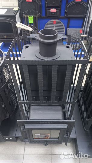 Чугунная печь для бани Гроза Ураган 24(М)