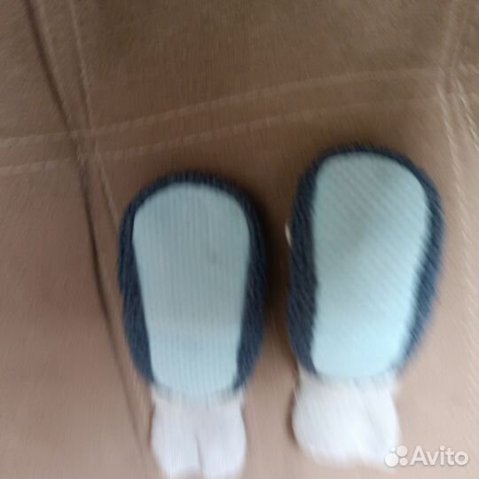 Теплые пинетки -носочки