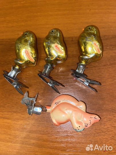 Елочные игрушки времен СССР