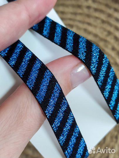 Бретели декоративные с люрексом