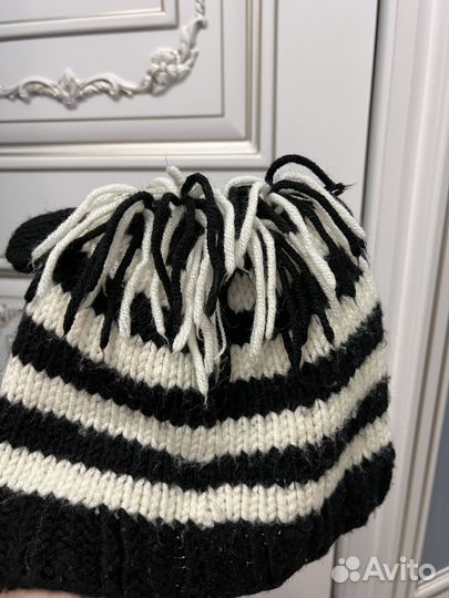 Шапка дизайнерская Зебра