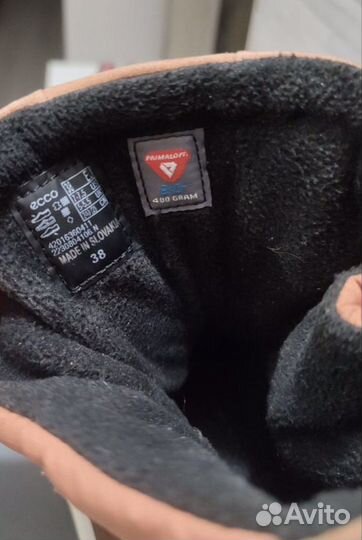 Зимние ботинки ecco 38