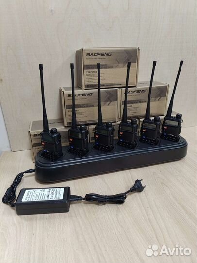 Комплект 6 раций и зарядка для стройки