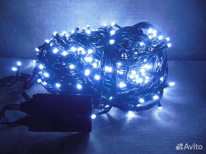 Гирлянда светодиодная30м 300LED, А-047 LED WT