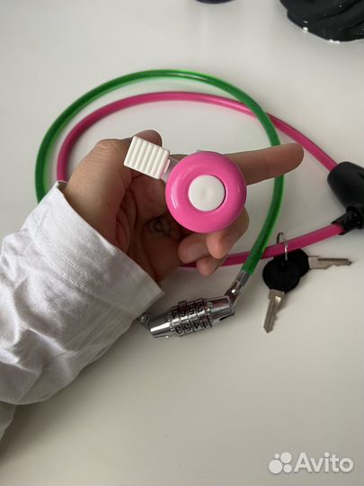 Замок и звонок для велосипеда