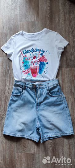 Джинсовые шорты для девочки 158