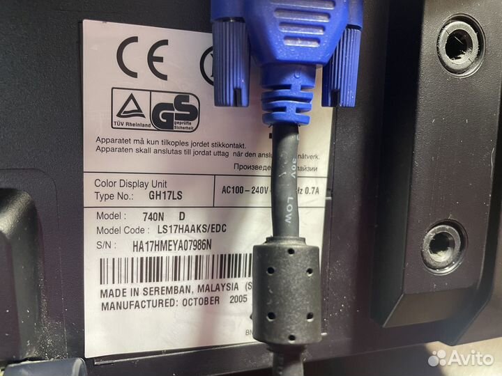 Монитор Samsung, мышка smartbuy, клавиатура Genius