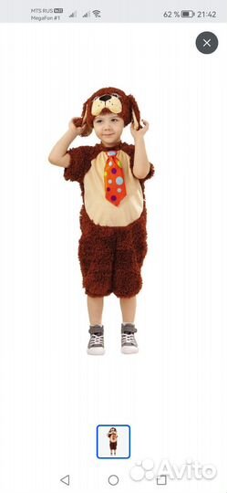 Новогодний костюм собаки