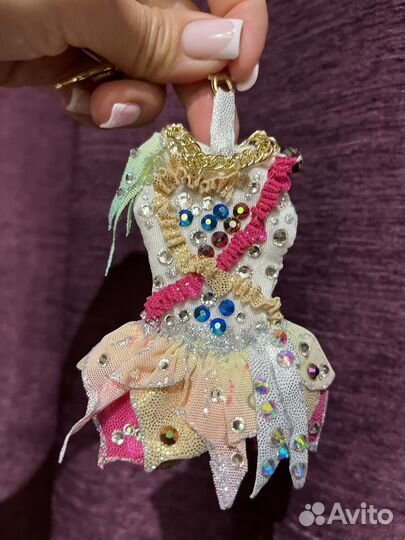 Брелок на сумку купальник гимнастика