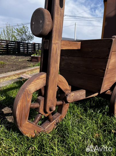 Велосипед деревянный, кашпо (горшок) для цветов