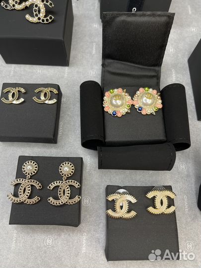 Chanel серьги пусеты