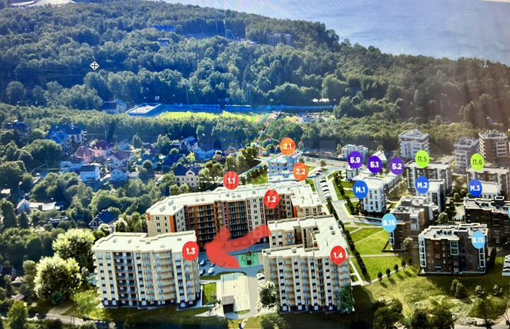 2-к. квартира, 55,7 м², 7/8 эт.