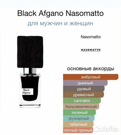 Nasomatto black afgano масляный парфюм