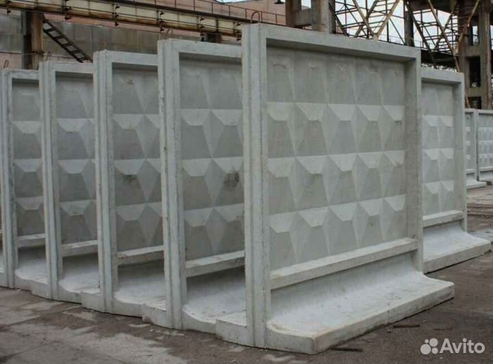 Забор жби новый / плита забора