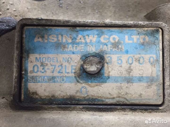 Коробка передач автоматическая (АКПП) 03-72LE Toyo