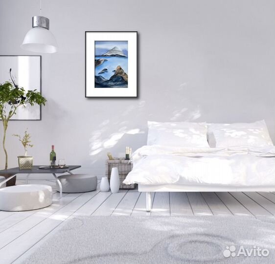 Интерьерная большая картина. Горы