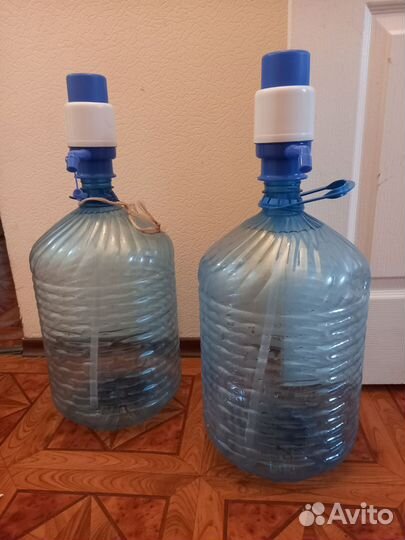 Бутыль 19 литров с помпой для воды