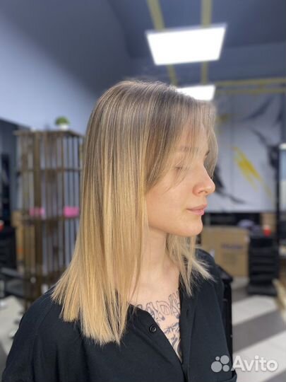 Модель на окрашивание и стрижку