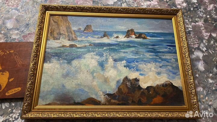 Картина СССР пейзаж холст масло