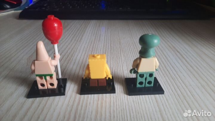 Фигурки 3 шт губка боб резерв
