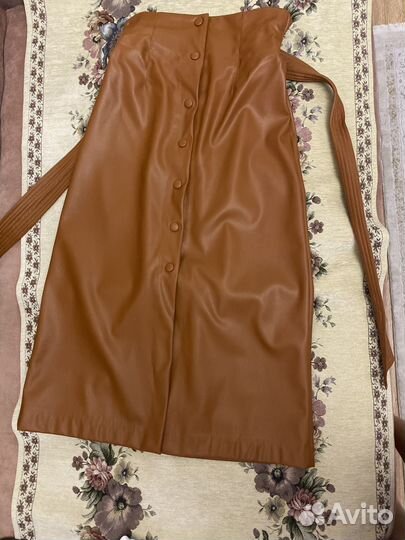 Кожаная юбка