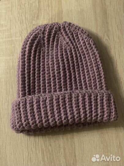 Шапка вязаная ручная работа