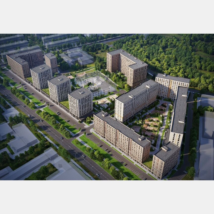3-к. квартира, 72,1 м², 7/12 эт.