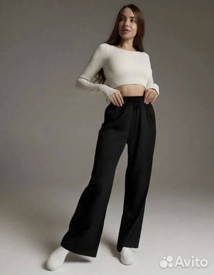 Брюки лапша S,M,L,XL Черные,синие,бежевые