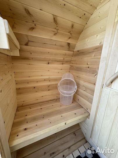 Баня бочка на колесах в аренду