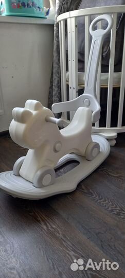 Беговел + лошадка-качалка