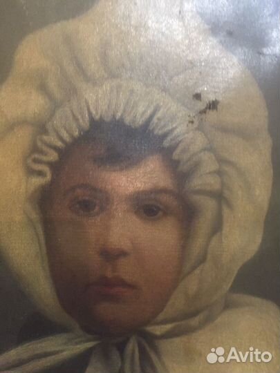Картина «Девочка в капоре» 1890е. Царская Россия