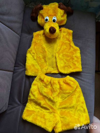 Костюмы для мальчика пожарный, гном, зайка, щенок