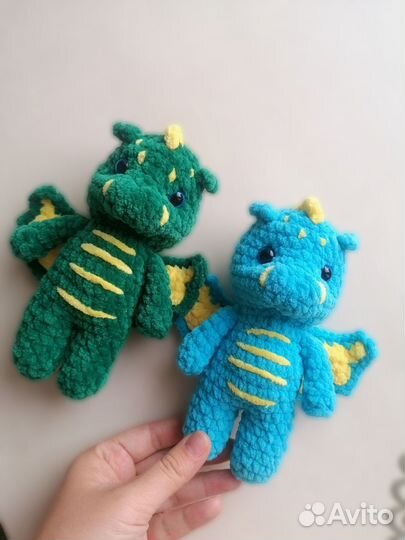 Дракончик, вязаные игрушки