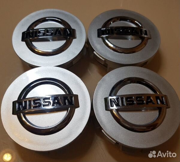 Заглушки колпачки литых дисков Ниссан 70мм