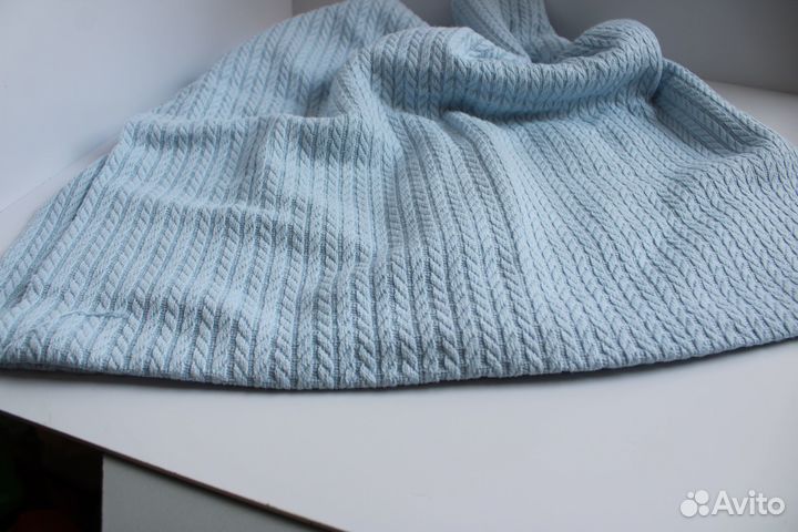 Хлопок. Вязанное полотно косичка