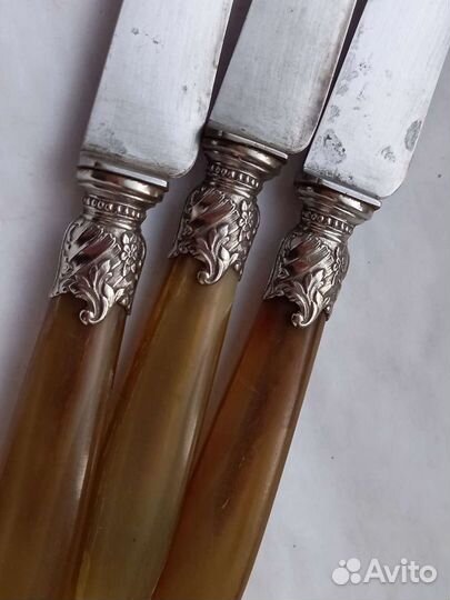Антикварные ножи в коробке клеймо корона HG