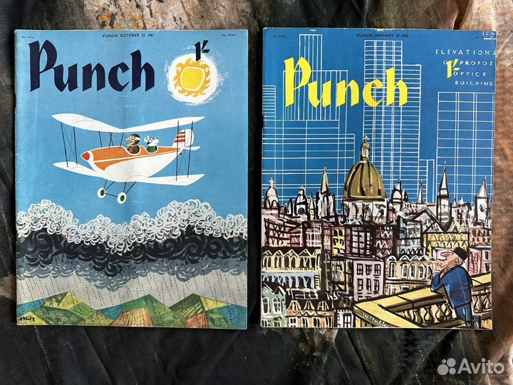 Журнал Punch (английская сатира), 1960е, винтаж