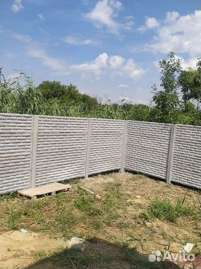 Забор, еврозабор бетонный