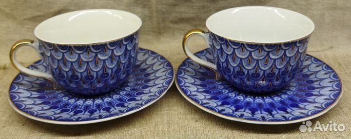 Чайные пары Незабудка. Английский фарфор