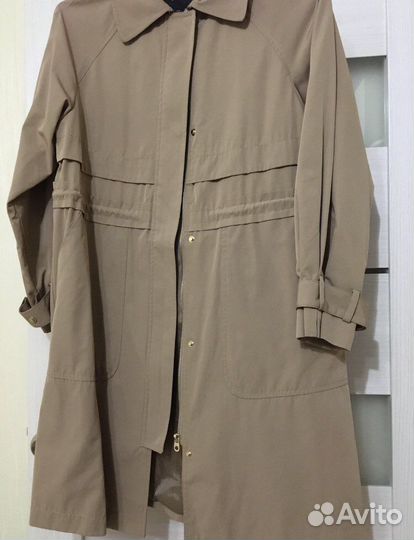 Плащ тренч с капюшоном