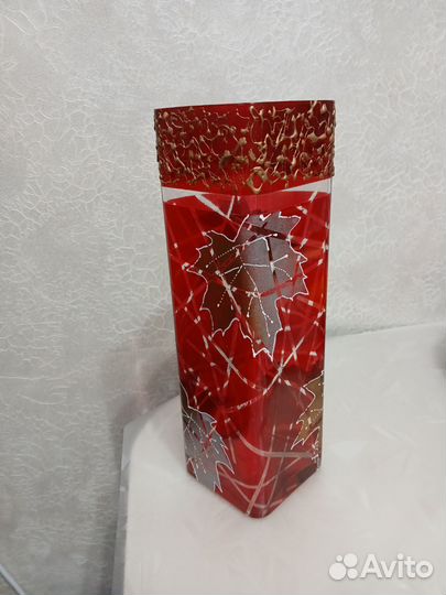 Ваза для цветов цветное стекло