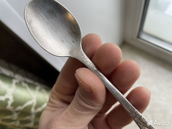 Ложка СССР клеймо чайная посеребрение