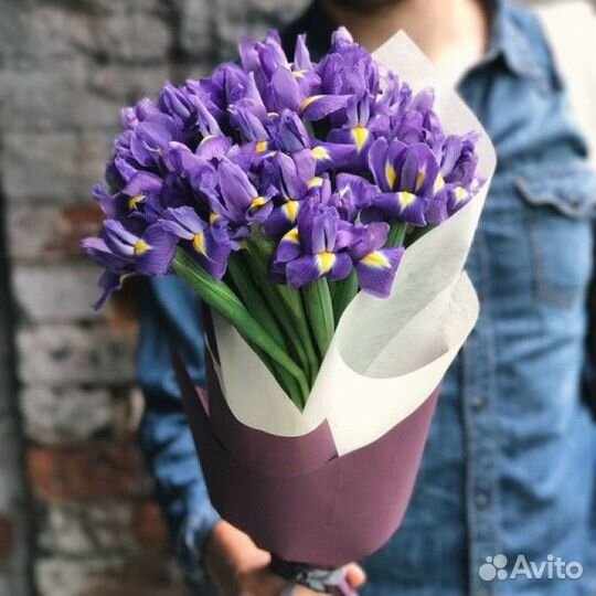 Букеты из ирисов