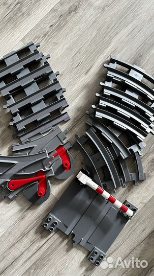 Lego Duplo Железная дорога + доп рельсы