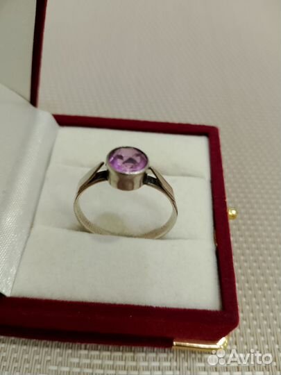 Кольцо серебро 875 с Александритом