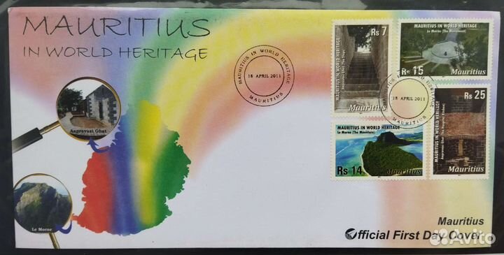 Маврикий. Конверты с марками первого дня гашения