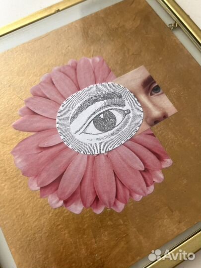 Картина коллаж в рамке