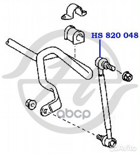 Тяга стабилизатора перед прав/лев toyota HS8200