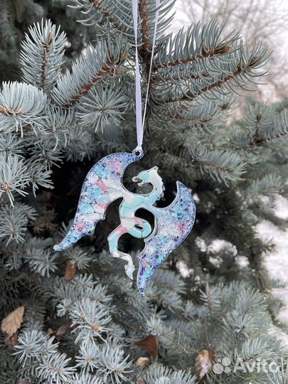 Елочные игрушки из эпоксидной смолы