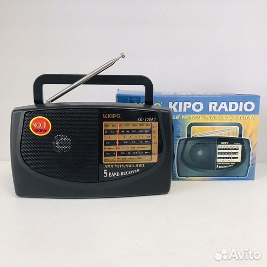 Радиоприемник KB-308 AC от сети\ от бтареек r20